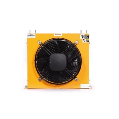 Aluminum Wind Cooled Oil Cooler Air Compressor Oil Cooler Heat Exchanger Hydraulic Fan Oil Cooler Radiator With 24v Fan